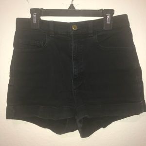 American Apparel high waisted cuff shorts
